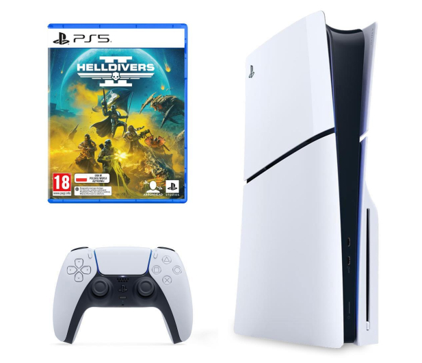 Sony PlayStation 5 Slim + Helldrivers 2 - 1331468 - zdjęcie